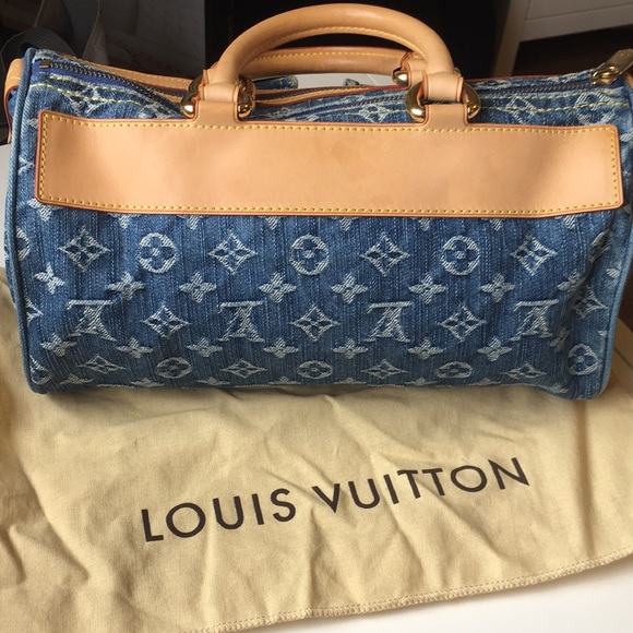 Authentic Louis Vuitton denim speedy - Picture 3 of 8